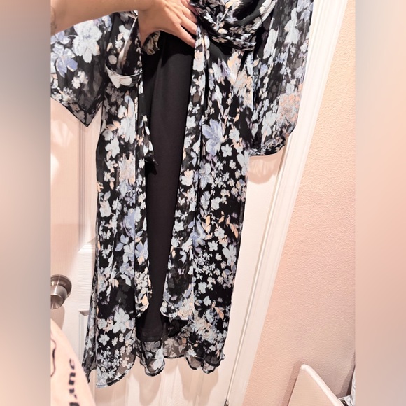 Mango Faux Wrap Midi Dress - Large - Picture 7 of 12